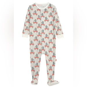 NEW Magnetic Me Lil’ Red Wagon Baby Footed Onesie Size 12-18M